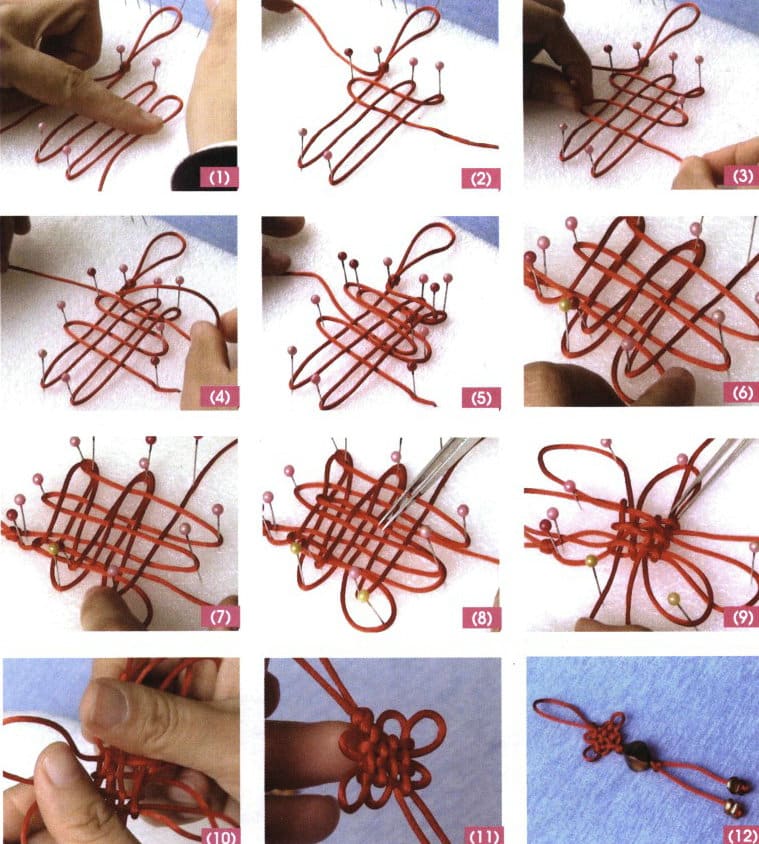 Figure 7-18 Method for Making the Fortune's Eternal Knot Charm