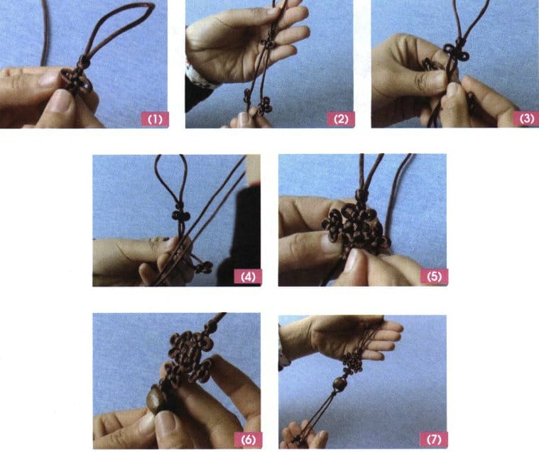 Figure 7-21 Method for Making Heritage Filigree Knotwork