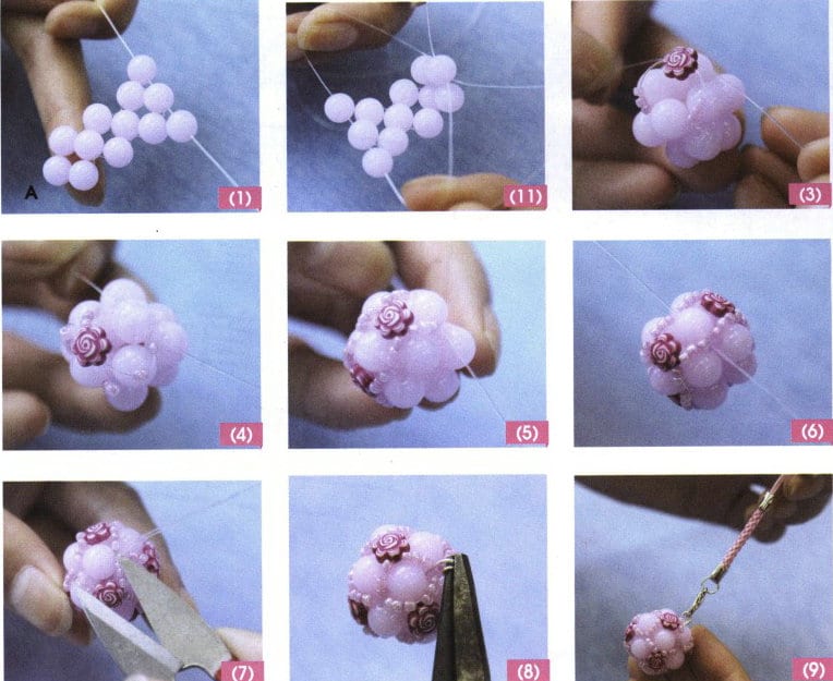 Figure 7-27 Method for Making the Joyous Melody Bead Strand