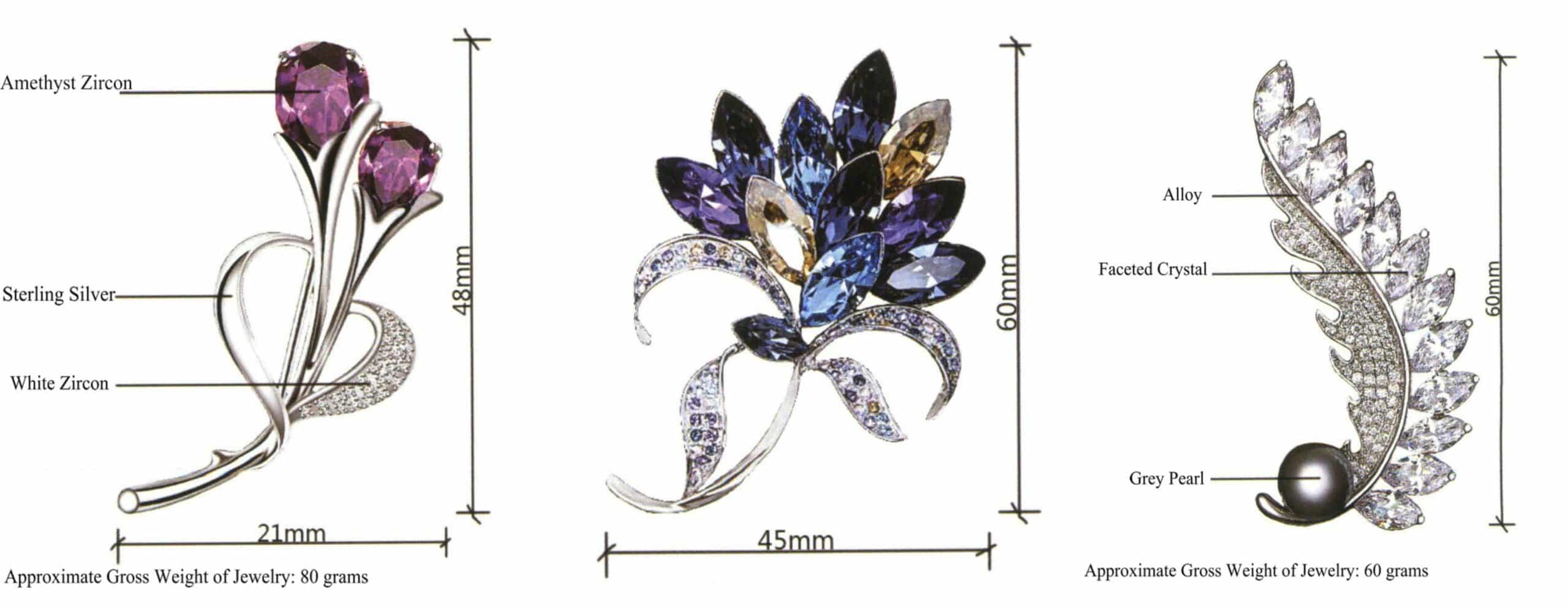 A brooch, also known as a corsage or pin, is a decorative item that can be pinned to clothing and worn on the chest. It can be worn year-round. Wearing a brooch can enhance beauty and can be matched with clothing and jewelry, visually improving the overall aesthetic effect.