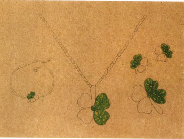 Step 07 Mix emerald green with cerulean blue to paint gemstone shadows, intensifying light-dark contrast.