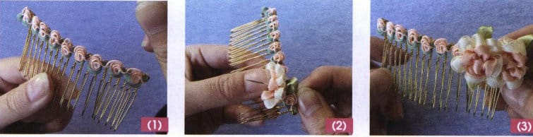 Figure 8-33 Floral Iridescent Collection - Hair Comb Making