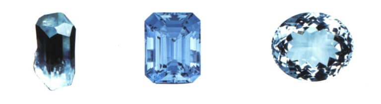 Aquamarine is the stone of happiness, featuring a color reminiscent of seawater blue, with the best colors being vibrant. It is mainly produced in regions such as Xinjiang and Yunnan in China. It can enhance a person's self-confidence and assist in their expression, language, and comprehension abilities.