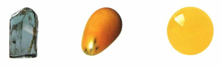 Topaz, also known as yellow Sapphire, has a hardness of 8. It has good clarity and is commonly found in aquamarine, wine yellow, and red, generally transitioning from light to dark blue. Although topaz is not expensive, the deeper the blue and the larger the stone, the relatively higher its value. It is mainly produced in regions such as Xinjiang and Yunnan in China, and it is the birthstone for November.