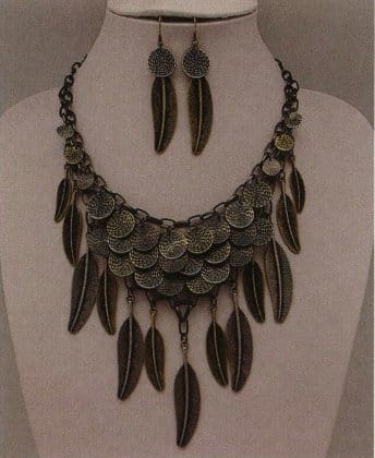 Figure 9-18 Ancient bronze and nickel-colored metal jewelry