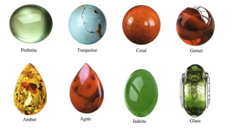 In addition to the aforementioned types of gemstones, there are many other types, such as jade, agate, coral, garnet, malachite, lapis lazuli, crystal, and amber. Below are some displays of other types of gemstones.