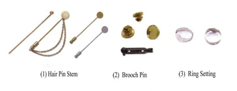 1-11. ábra Gyöngypálca, gyűrűs rögzítés, bross rögzítőelem