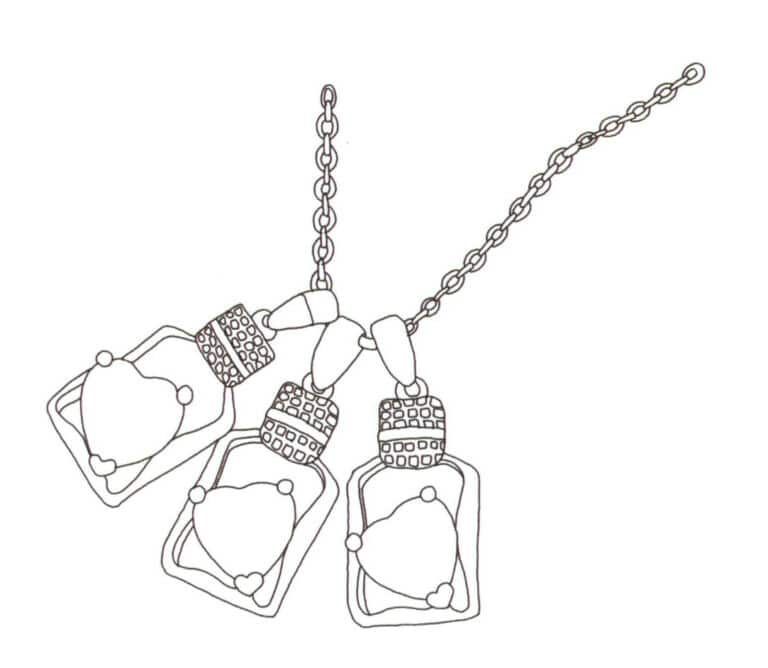 (3) First, think clearly about which part you want to emphasize, then start by depicting that part with a black pen, followed by the other structures around the visual center. The depiction of the visual center should be careful, and the overall process should follow the principle of drawing from near to far and from top to bottom in sequence.