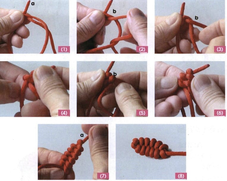Obrázek 2-15 Způsob provedení uzlu s fénixovým ocasem