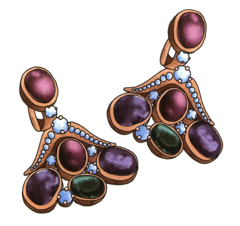 Using the Graphics Tablet to Draw Jewelry Design Effects