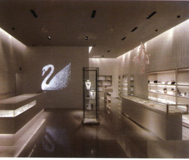Figure 2-27 Reasonable combination of display cabinets in a jewelry store