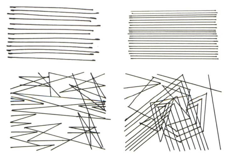 There are two methods for representing straight lines: one is freehand drawing, and the other is using a ruler.
