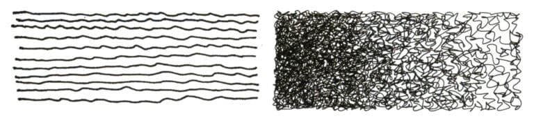 The shaky line is a type of line produced by the trembling of the hand while drawing. The characteristics of a shaky line are rich variations and a lively appearance. Shaky lines emphasize natural flow; even if they are broken, they should visually give the impression that they can be connected. Shaky lines can be arranged in a relatively orderly manner. By arranging orderly, shaky lines, various densities of surfaces can be formed, creating light and shadow relationships within the picture. Shaky lines can be interspersed among various lines, working with other line types to create spatial effects.
