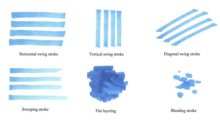 Marker Brush Strokes