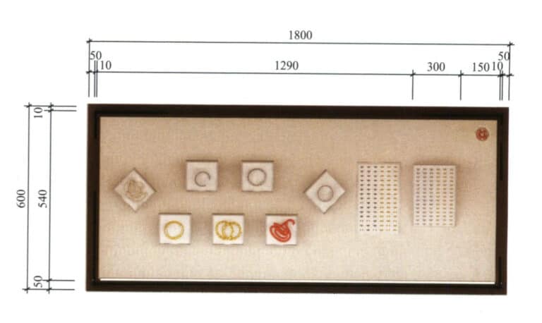 Figure 4-20 Floor plan of the independent display cabinet (Unit: mm)
