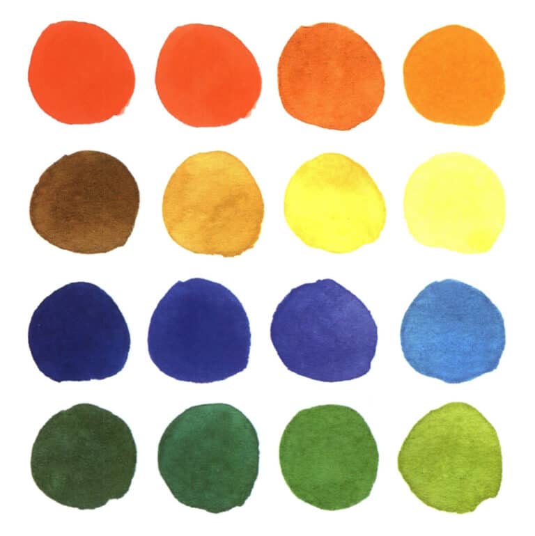 Analogous colors are generally visually close to each other and have some connection, such as orange-red, which is created by adding a small amount of yellow to a predominantly red base, and orange-yellow, which is created by adding a small amount of red to a predominantly yellow base. Next, we will provide examples of commonly used analogous colors in the red, yellow, blue, and green color families in jewelry design sketches.