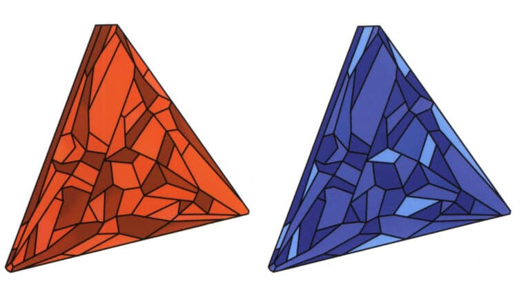 Below are examples of gem effects represented using analogous colors.