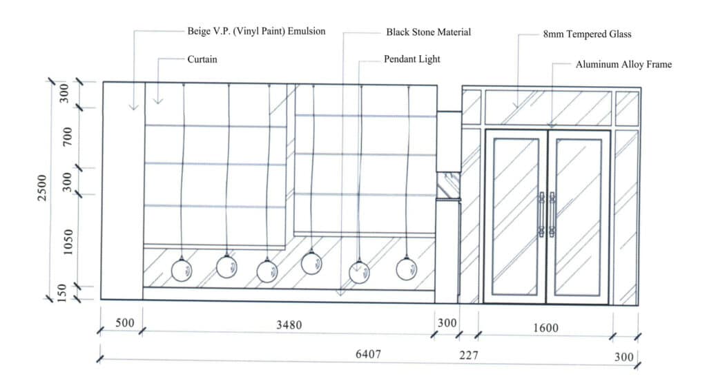 Figure 5-5 Elevation View (2) (Unit: mm)