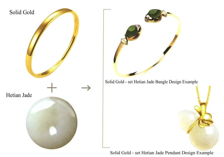 Solid Gold + Jade