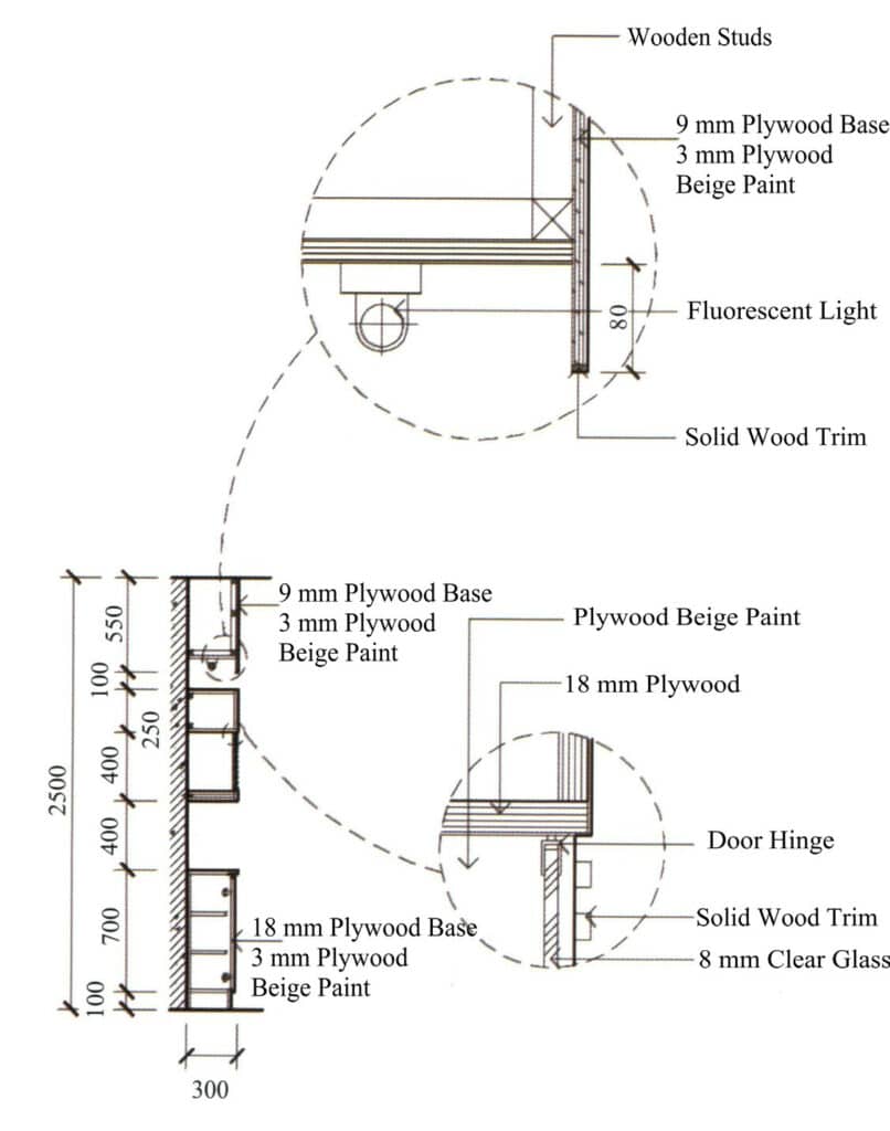 Figure 5-19 Node detail drawings (Unit: mm)