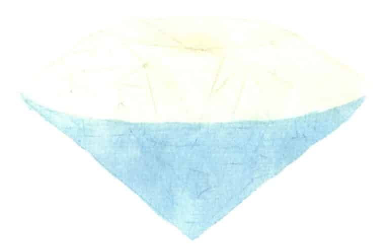 Step 04 Coat the paper with clean water. Once slightly absorbed, apply a diluted base layer using cerulean blue and lemon yellow.