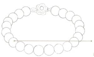 Step 03 Lighten the draft with a soft eraser. Use a circular template ruler and pencil to refine the clean line art, maintaining neatness.