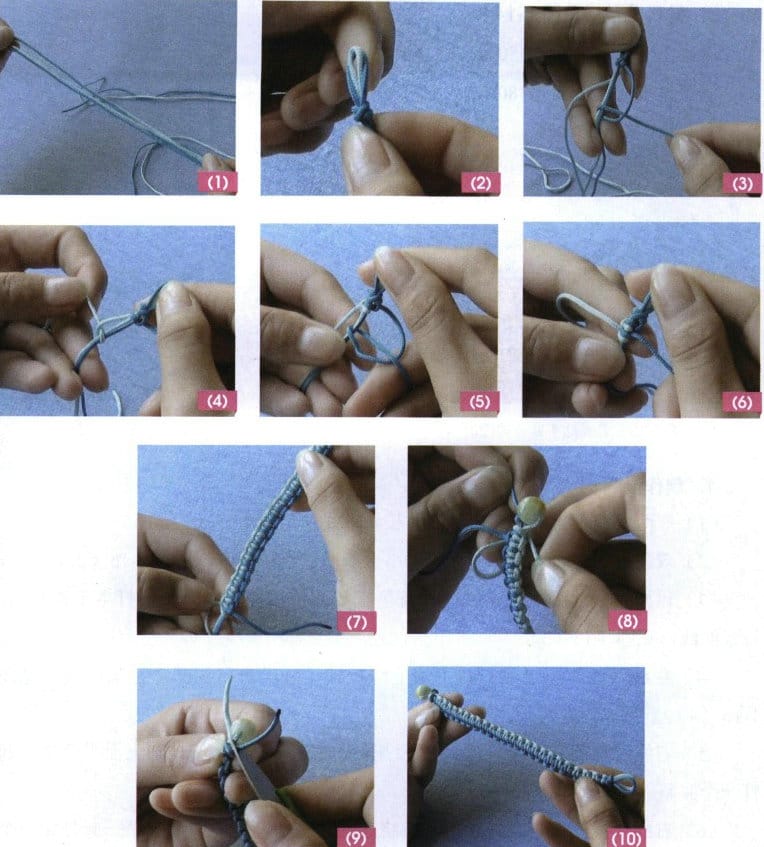 Figure 4-15 Making the Crown Knot Bracelet