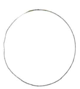 Step 01 Use a circular template ruler to draw a moderately sized circle.