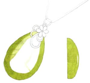 Step 05 Mix Permanent Light Green with Lemon Yellow to paint the jade’s highlight areas.