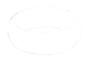 Step 02 Define the bracelet’s precise contour within the oval, clarifying its structure, perspective, and thickness.