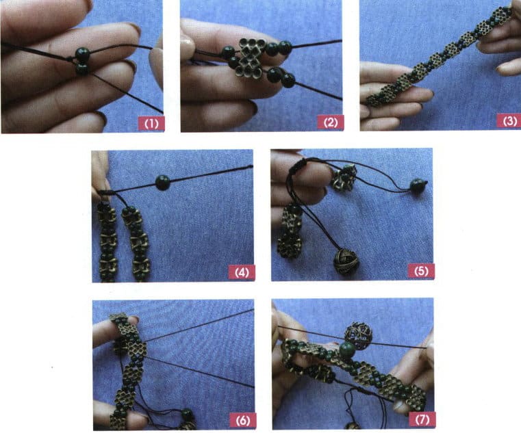 Figure 4-26 Making a Alloy Bracelet with Colored Stones