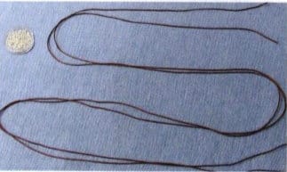 Figure 4-31 Materials preparation for barrel knot beaded bracelet