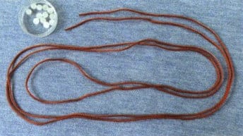 Figure 4-34 Materials preparation for a coiled bead bracelet