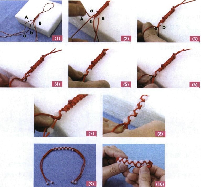 Figure 4-35 Making a Coiled Bead Bracelet
