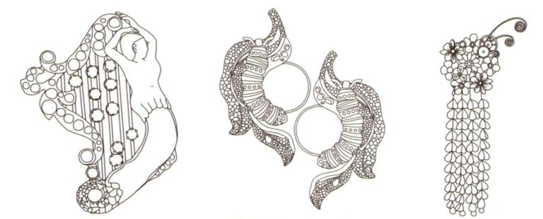 references for line drawing in jewelry design