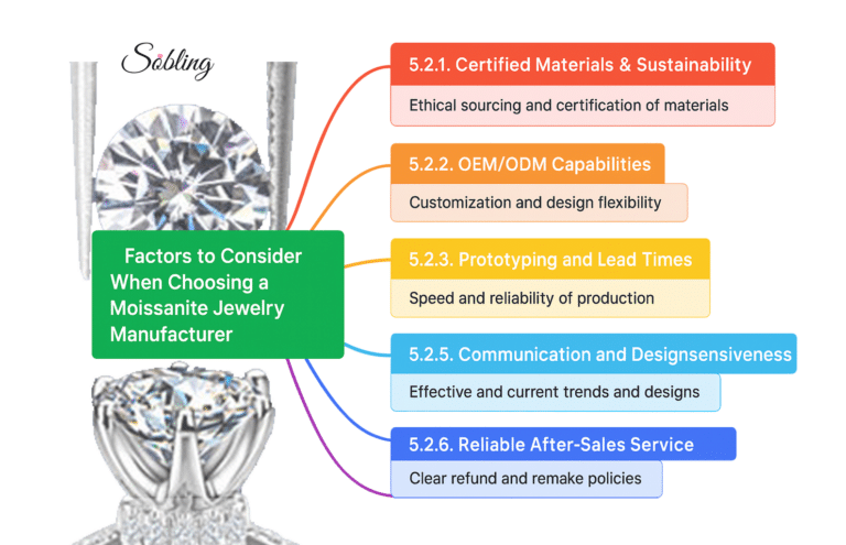6 factors to choose moissanite jewelry manufacturer