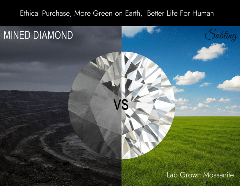 mined diamond vs grown moissaniet