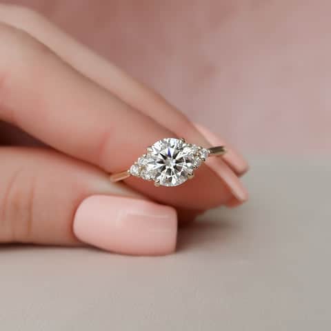 moissanite engagement ring