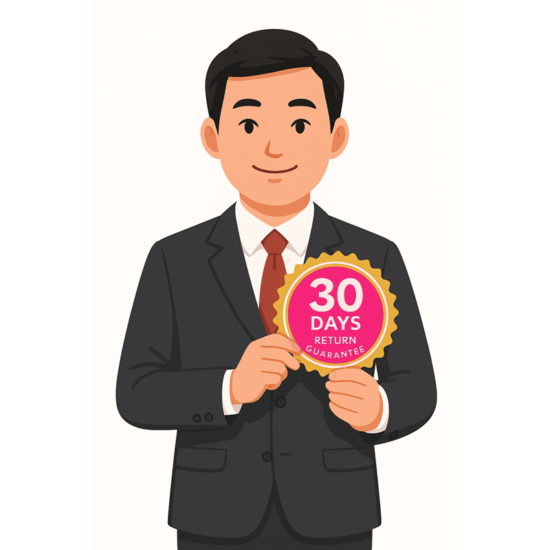 30 days return guarntee