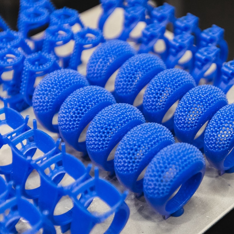 3D-wax-printing sobling jewelry