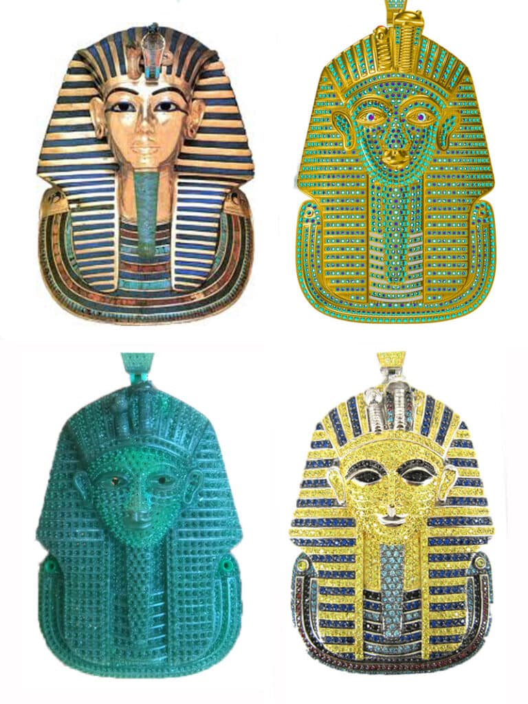 custom made hiphop pharon pendant