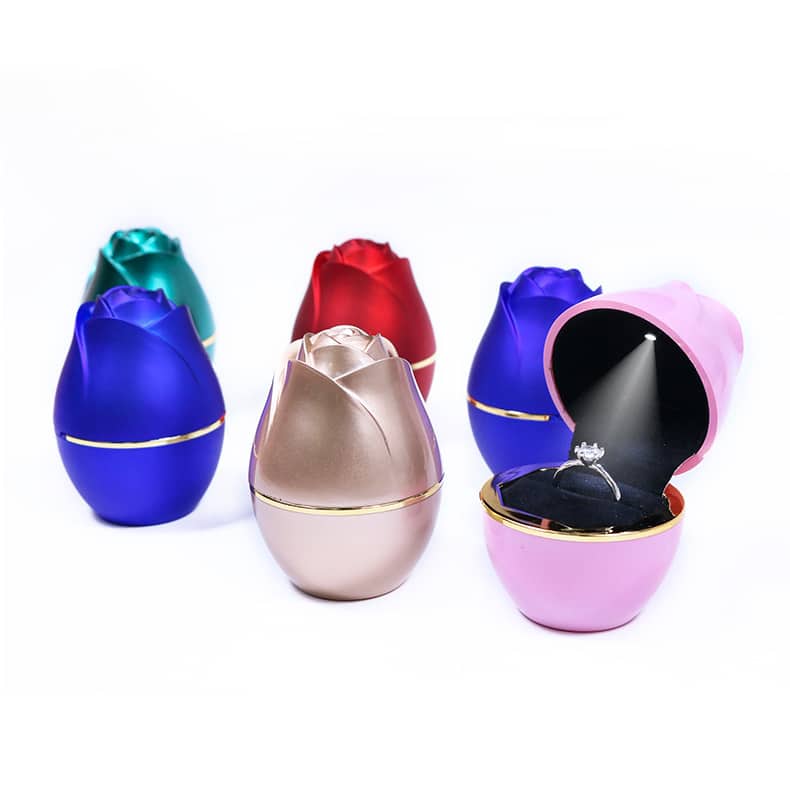 pemium jewelry pacakge 3 rose flower ring box