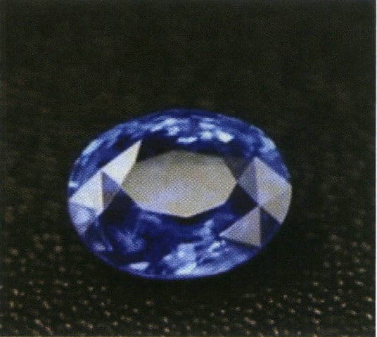 Cornflower blue sapphire