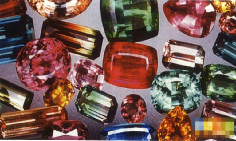 Various Colors of Tourmaline