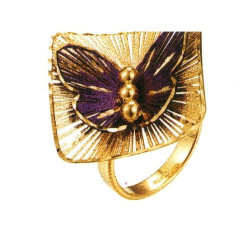Lavender gold ring