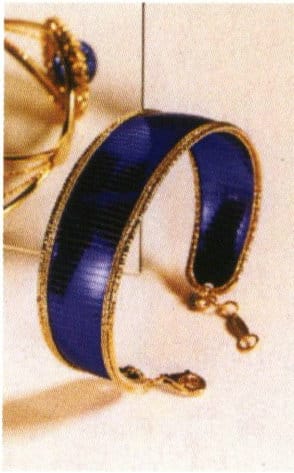 Blue Enamel Bracelet
