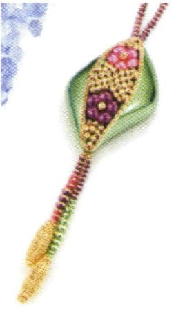 Colored enamel pendant (Metallic Luster)