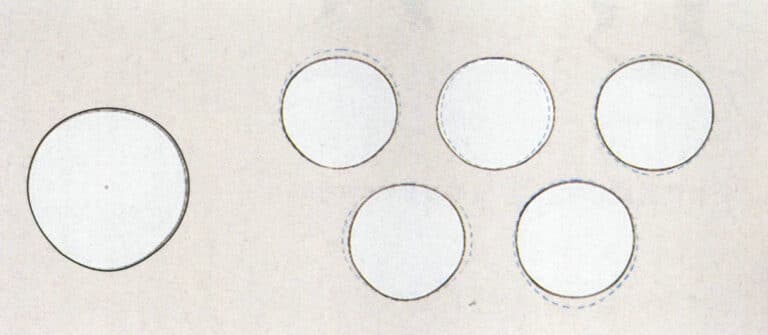 Standard round face (left) and variation of round face (right)