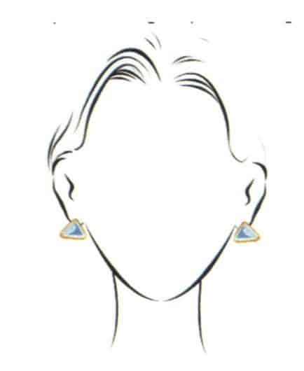 Triangular earrings