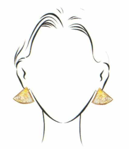 Fan-shaped Earrings